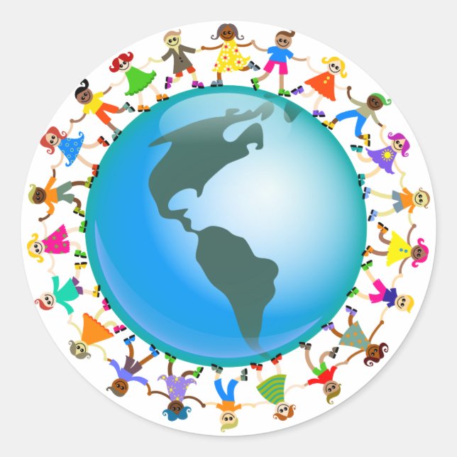 Adesivo Crianças Americanas (Frente)