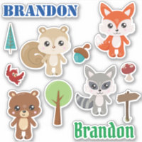 Crianças Animais de Floresta Personalizados Conjun