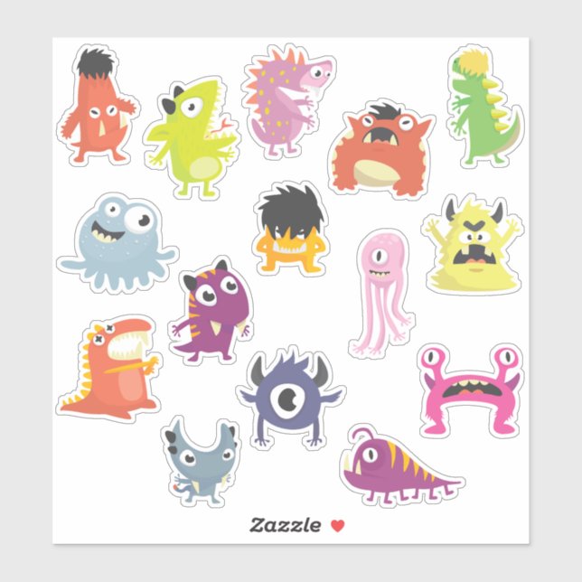 Adesivo Crianças Assustam Não Monstros Assustadores (Folha)