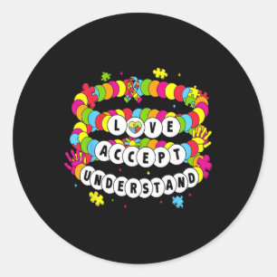 Adesivo Crianças Autistas Meninas Adoram Aceitar Autismo