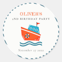Adesivo Crianças Brilhantes, Barcos Náuticos, Qualquer Ida