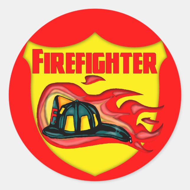 Adesivo Crianças Camisas e Presentes de Combate a Incêndio (Frente)