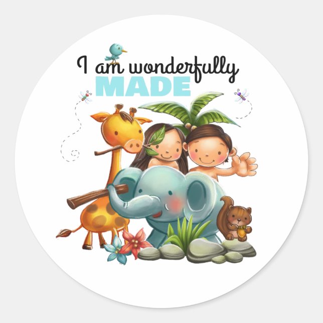 Adesivo Crianças Criação de Bíblias (Frente)