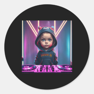Adesivo Crianças Crianças Dj Disk Jockey Diversão Edm Infa