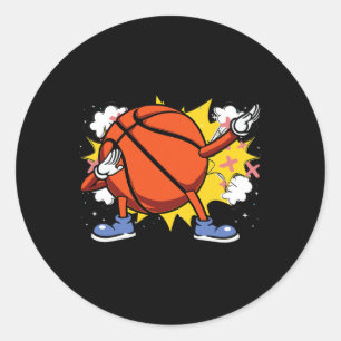 Adesivo Crianças Dabbing American Bysketbyll Player para v