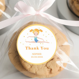 Adesivo Crianças de aniversário divertidas do Acrobat