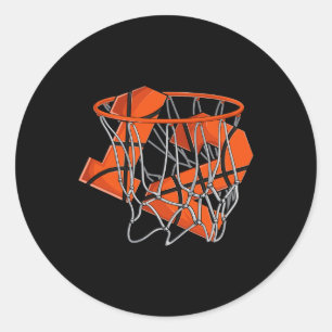 Adesivo Crianças de basquete de aniversário de 12
