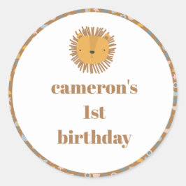 Adesivo Crianças de Leão-Cinto Festa de aniversário Person