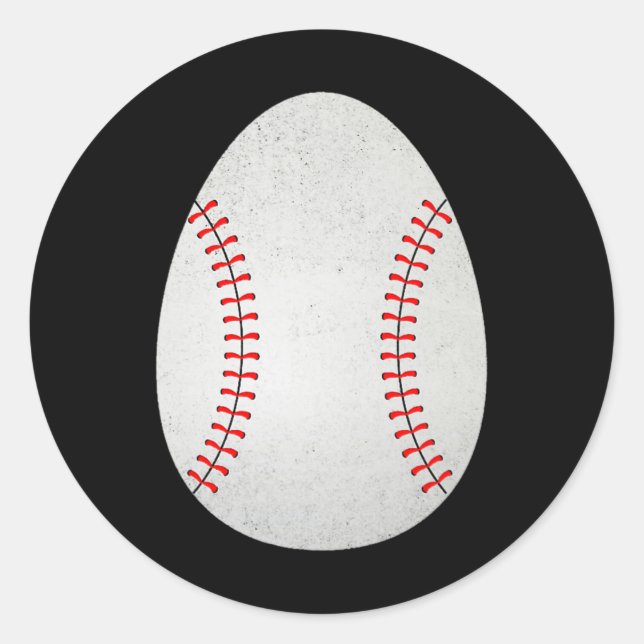 Adesivo Crianças de Páscoa de Baseball em Ovos de Páscoa (Frente)