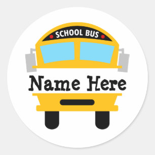 Adesivo Crianças de volta ao ônibus escolar Personalizam