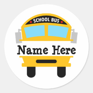 Adesivo Crianças de volta ao ônibus escolar Personalizam o