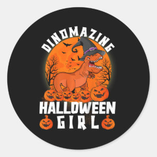 Adesivo Crianças Dinomando Rapariga De Halloween Dinossaur