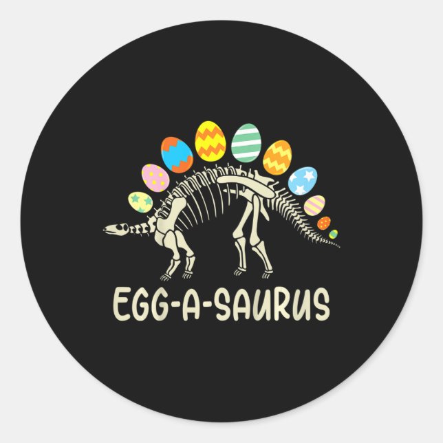 Adesivo Crianças Diversão Eggasaurus Dinossaur Easter Ount (Frente)