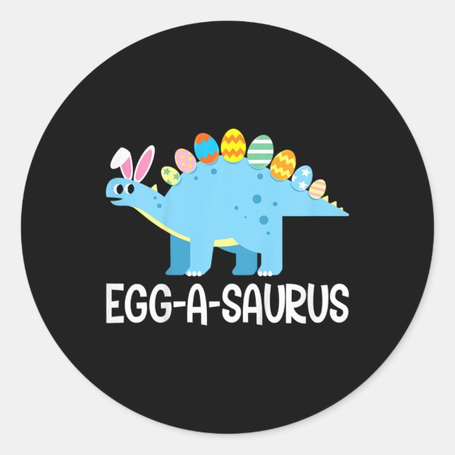 Adesivo Crianças Diversão Eggasaurus Dinossaur Easter Ount (Frente)