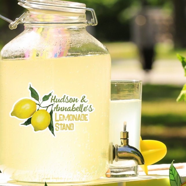 Adesivo Crianças Diversão Nome personalizado Lema de limon (Criador carregado)