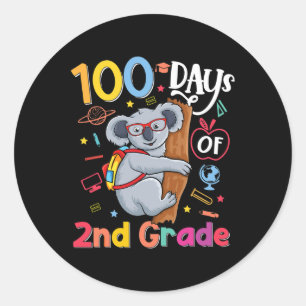Adesivo Crianças Do segundo Colegial Koala 100 Dias De Sch