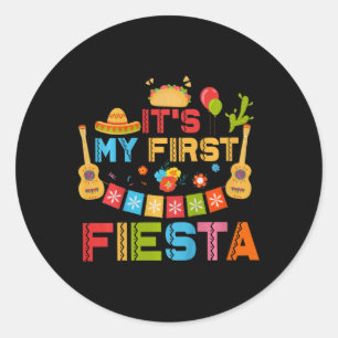 Adesivo Crianças É Meu Primeiro Fiesta Aniversário Cinco M