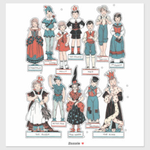 Adesivo Crianças em conto de fadas Figuras de Teatro