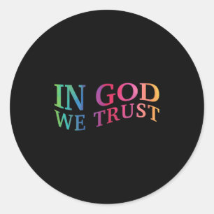 Adesivo Crianças Em Deus Confiamos Em Jesus Cristo Cristão