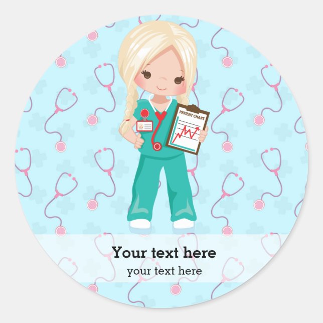 Adesivo Crianças enfermeiras (Frente)