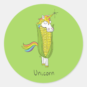 Adesivo Crianças Engraçadas do Unicorn