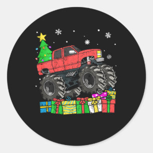 Adesivo Crianças Feliz de crianças do Monstro de Natal Chr