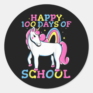 Adesivo Crianças Felizes 100 Dias De Meninas Escolares 100