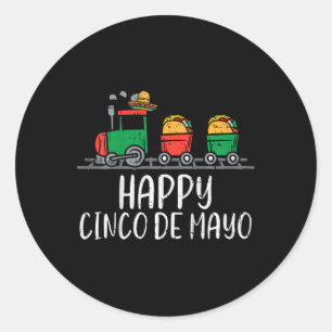 Adesivo Crianças Felizes Cinco De Maio Tacos Mexicanos Tre