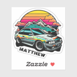 Adesivo Crianças, garotinho, aventura extrema. Jdm de carr