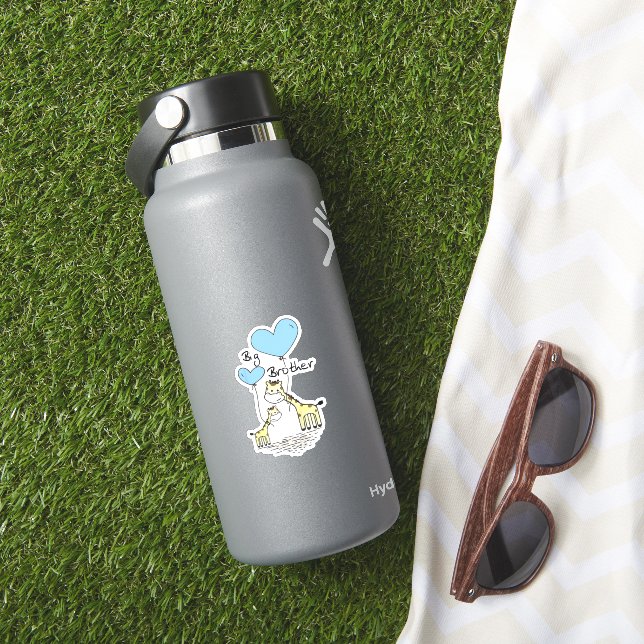 Adesivo Crianças Grande Irmão Girafas Cute Dão Idea Toddle (HydroFlask Insitu)