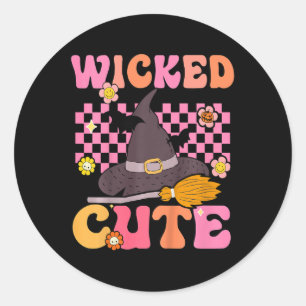 Adesivo Crianças Groovy Wicked Cute Witume Halloween Ki
