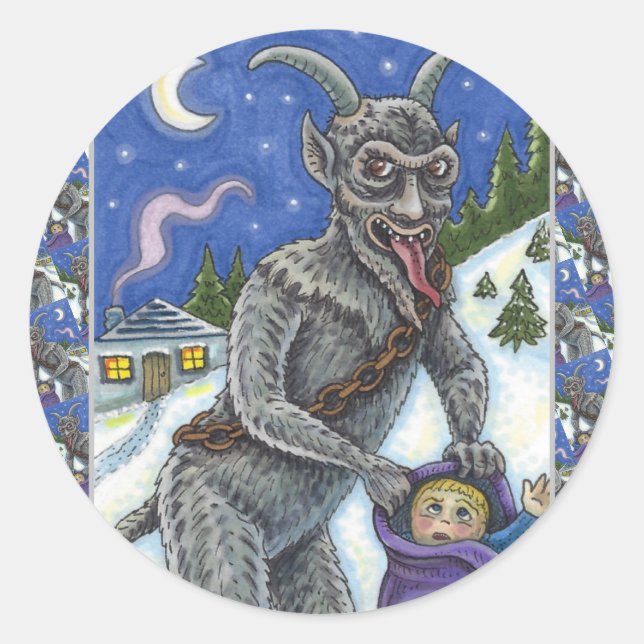 ADESIVO CRIANÇAS KRAMPUS E NAUGHTY, HISTÓRIA ESCURA DE NAT (Frente)