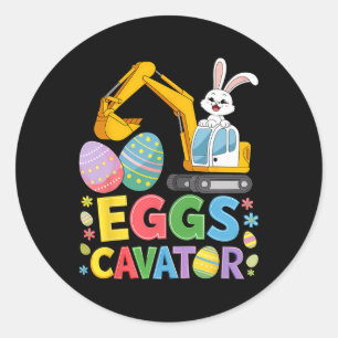 Adesivo Crianças Meninos Eggscavator Construção de Caça de