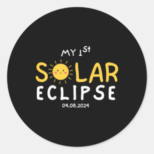 Adesivo Crianças Meu Primeiro Eclipse Solar 2024 Crianças