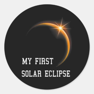 Adesivo Crianças Meu Primeiro Eclipse Solar Meninas 2024 S