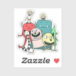 Adesivo Crianças monstro 