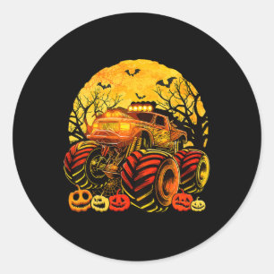 Adesivo Crianças Monstro Caminhão Halloween Jack O Lantern
