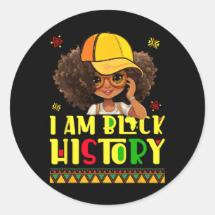 Adesivo Crianças Mulheres Eu Sou Camisa da História Negra