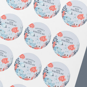 Adesivo Crianças Personalizadas Sob O Mar