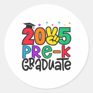 Adesivo Crianças Pré-k Formando 2025 Graduação pré-escolar