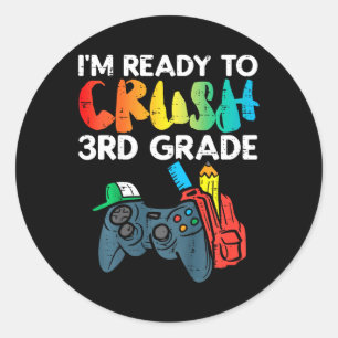 Adesivo Crianças prontas para esmagar o 3º ano 3º jogo de