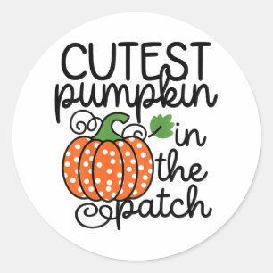 Adesivo Crianças Pumpkin Mais Cortado No Patch Por