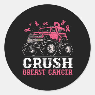 Adesivo Crianças Rosa, Cancer De Mama Esmagado