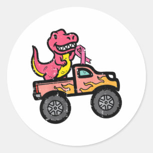 Adesivo Crianças Rosa Dino Monstro Cancer de Mama de Camin