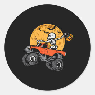 Adesivo Crianças Skeleton Monster Truck Moon Candy Toddler