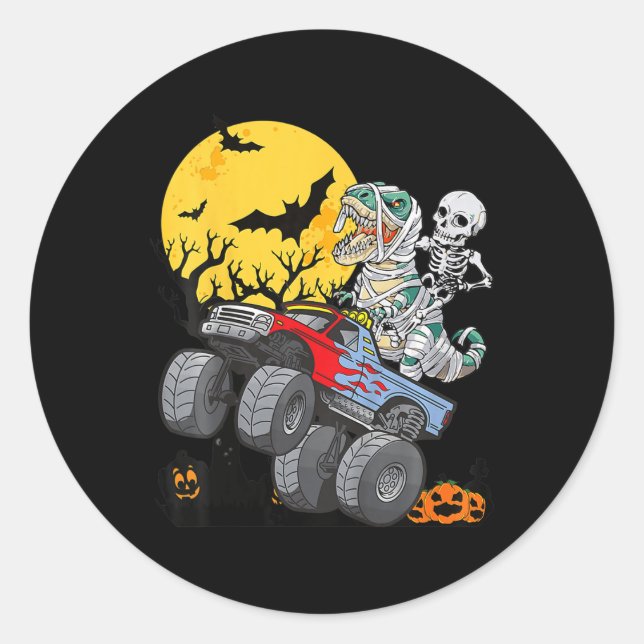 Adesivo Crianças Skeleton Monster Truck Moon Todd (Frente)