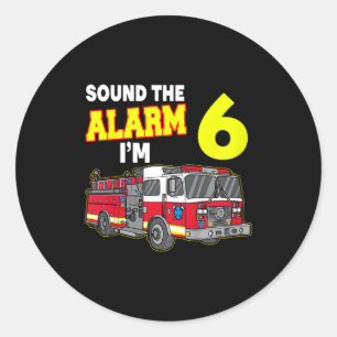 Adesivo Crianças Som Alarme Im 6 Crianças Bombeiros
