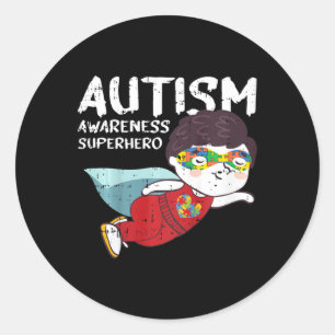 Adesivo Crianças Super-Heróis Autismo Crianças Dão Present