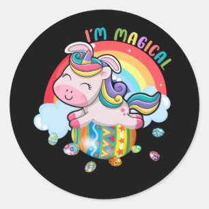 Adesivo Crianças Unicorn Ovo Páscoa Magia