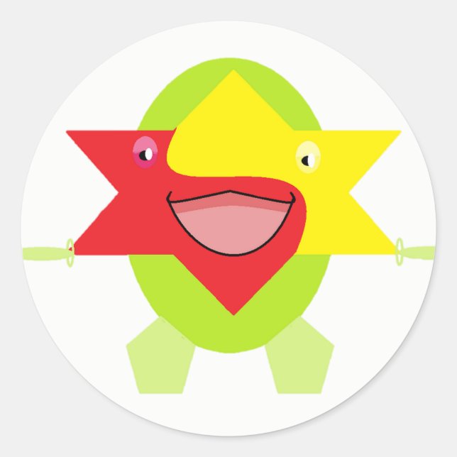 Adesivo Crianças utilatas Art Design Funny Fantasy Star Fi (Frente)